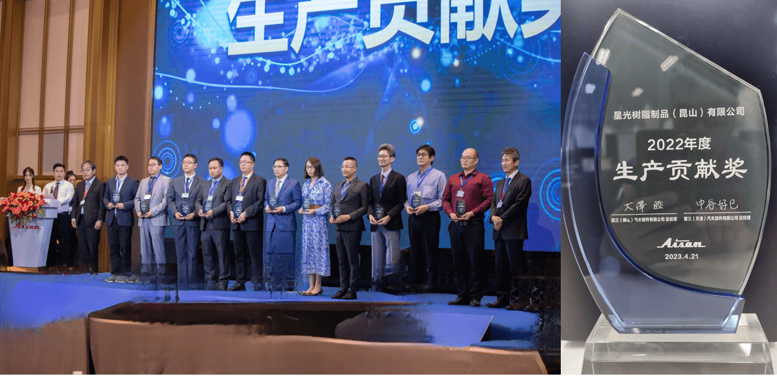 Production Contribution Award from China Ai’san Group